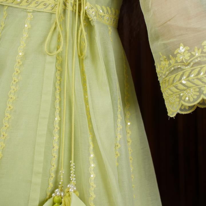 SEA GREEN ANGRAKHA  GARARA SUIT