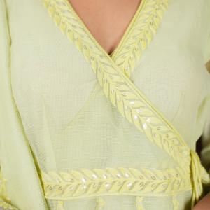 SEA GREEN ANGRAKHA  GARARA SUIT