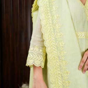 SEA GREEN ANGRAKHA  GARARA SUIT