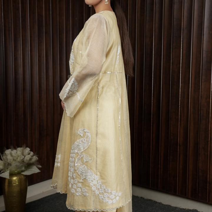 BEIGE BELLE A-LINE KURTI