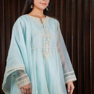 ABIRA SKY SHORT PEPLUM