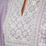 LILAC LACE A-LINE KURTI