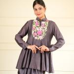 PEPLUM DHOTI SET