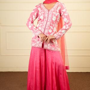 SHORT JACKET SHARARA SET