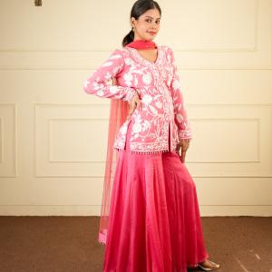 SHORT JACKET SHARARA SET