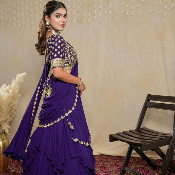 PURPLE REIGN DRAPE SAREE