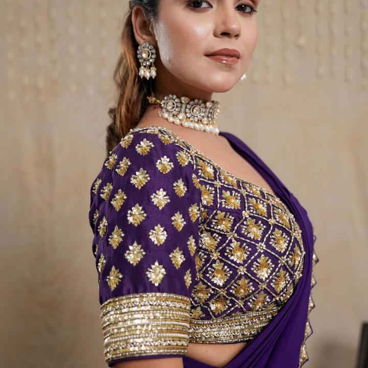 PURPLE REIGN DRAPE SAREE