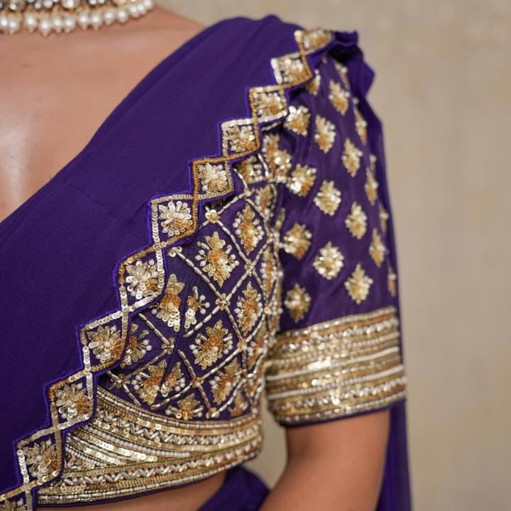PURPLE REIGN DRAPE SAREE