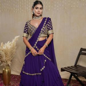 PURPLE REIGN DRAPE SAREE
