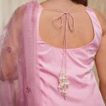 Blossom Pink Sleeveless Gharara Set