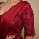 Ruby Twilight Mehroon Saree