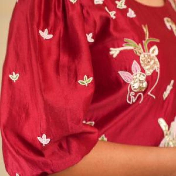 Ruby Ember Sharara Suit