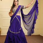 Violet Eclipse Saree