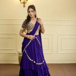 Violet Eclipse Saree