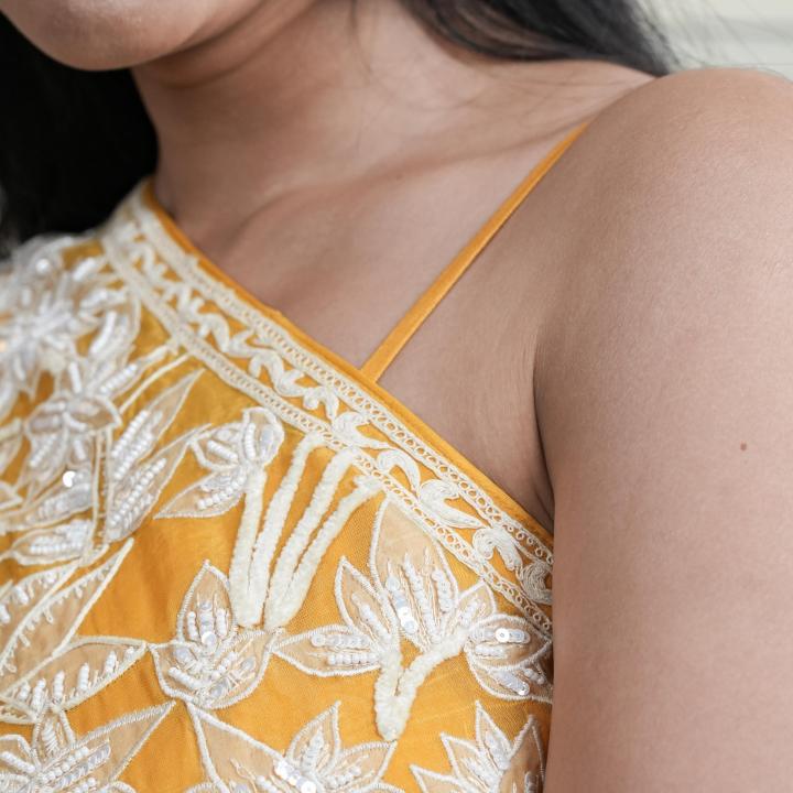 Dhoti With Cape Style